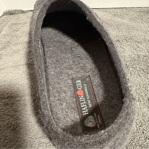 HAFLINGER CR Fletcher Wool Clog Blizzard Credo Gray Anthracite Men’s 10.5 44 - Picture 7 of 7